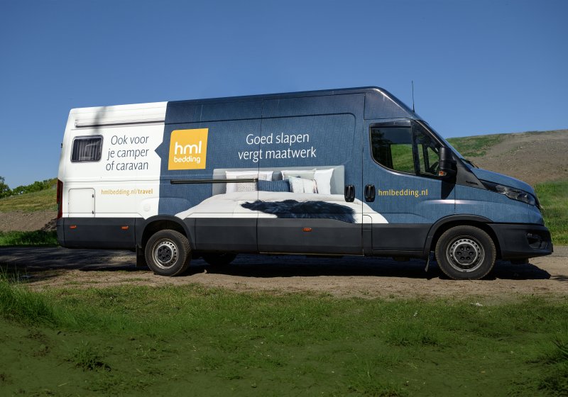 Hml Bedding showroom camper