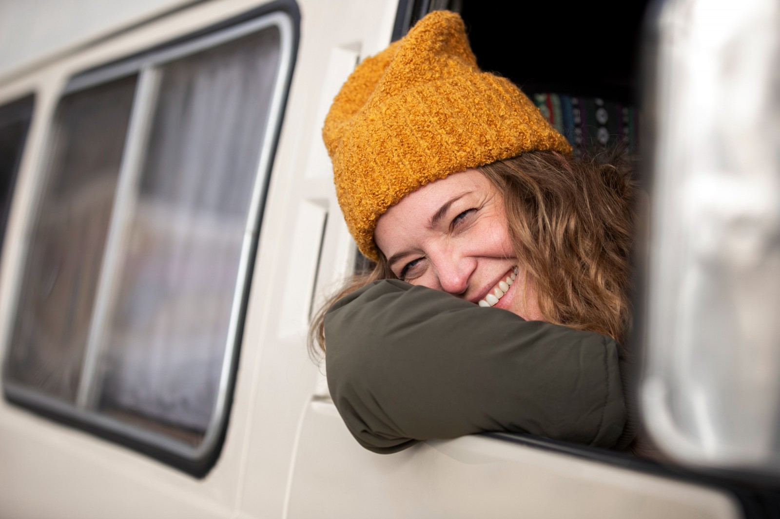 Camper of caravan naar winterstalling