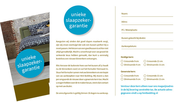 Unieke slaapzeker garantie